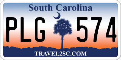 SC license plate PLG574