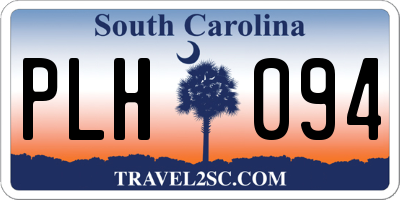 SC license plate PLH094