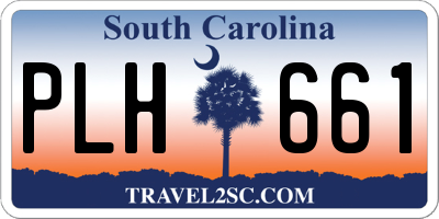 SC license plate PLH661