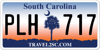 SC license plate PLH717