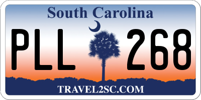 SC license plate PLL268