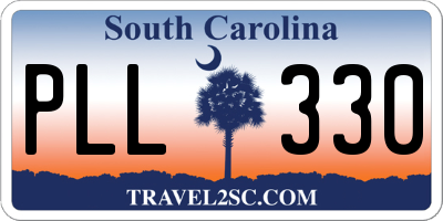 SC license plate PLL330