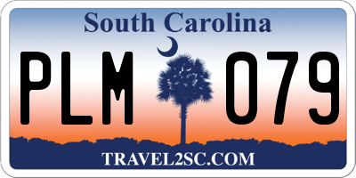 SC license plate PLM079