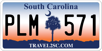 SC license plate PLM571