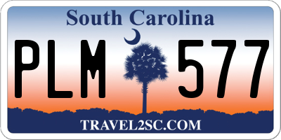 SC license plate PLM577