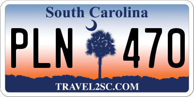 SC license plate PLN470