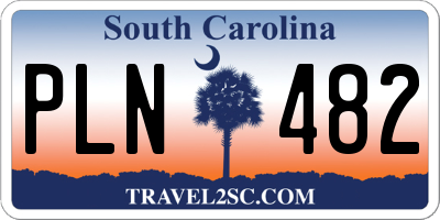 SC license plate PLN482