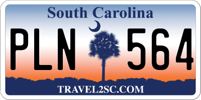 SC license plate PLN564