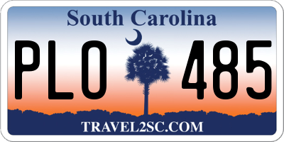 SC license plate PLO485