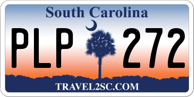 SC license plate PLP272
