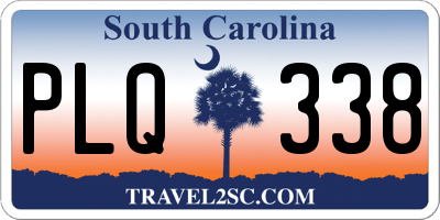 SC license plate PLQ338