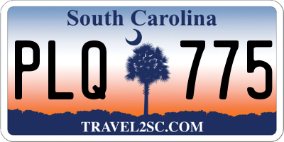 SC license plate PLQ775