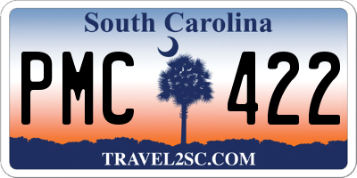 SC license plate PMC422