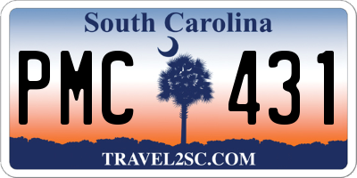 SC license plate PMC431