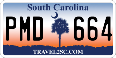 SC license plate PMD664