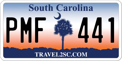 SC license plate PMF441