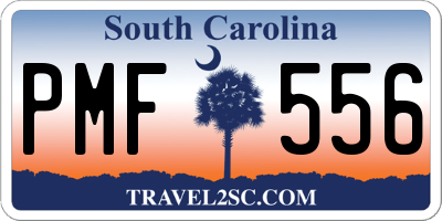 SC license plate PMF556