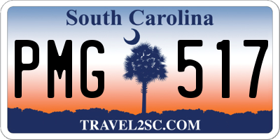 SC license plate PMG517