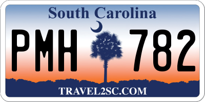 SC license plate PMH782