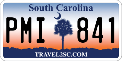 SC license plate PMI841