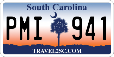 SC license plate PMI941