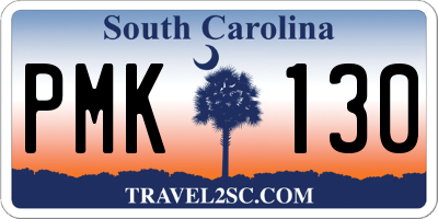 SC license plate PMK130
