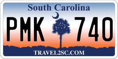 SC license plate PMK740