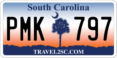 SC license plate PMK797