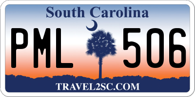 SC license plate PML506