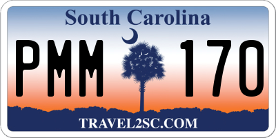 SC license plate PMM170