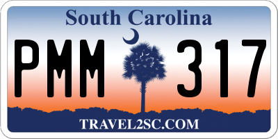 SC license plate PMM317