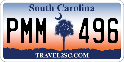 SC license plate PMM496