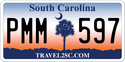 SC license plate PMM597