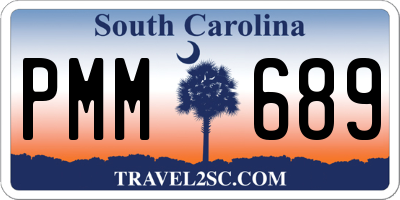 SC license plate PMM689