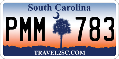 SC license plate PMM783