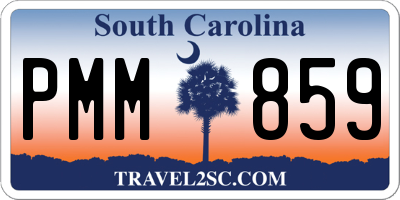SC license plate PMM859