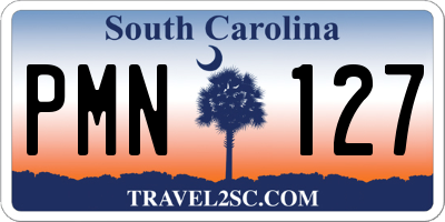 SC license plate PMN127