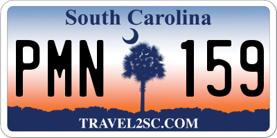 SC license plate PMN159