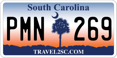 SC license plate PMN269