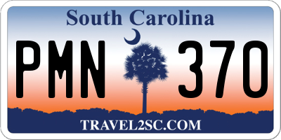 SC license plate PMN370