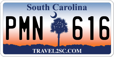 SC license plate PMN616