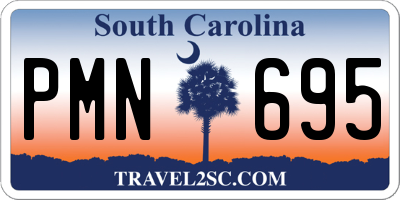 SC license plate PMN695