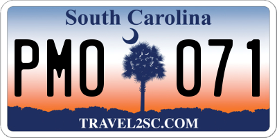 SC license plate PMO071