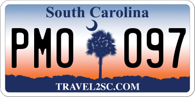 SC license plate PMO097