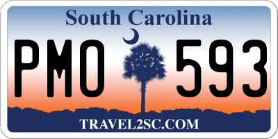 SC license plate PMO593