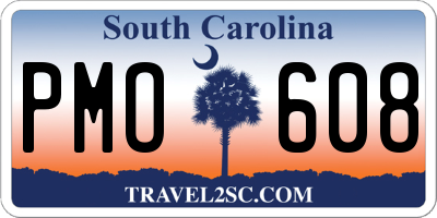 SC license plate PMO608