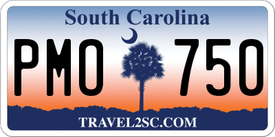 SC license plate PMO750