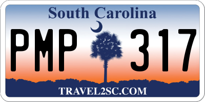 SC license plate PMP317