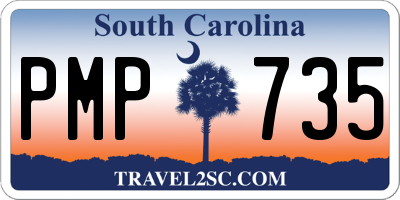 SC license plate PMP735