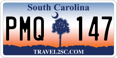 SC license plate PMQ147